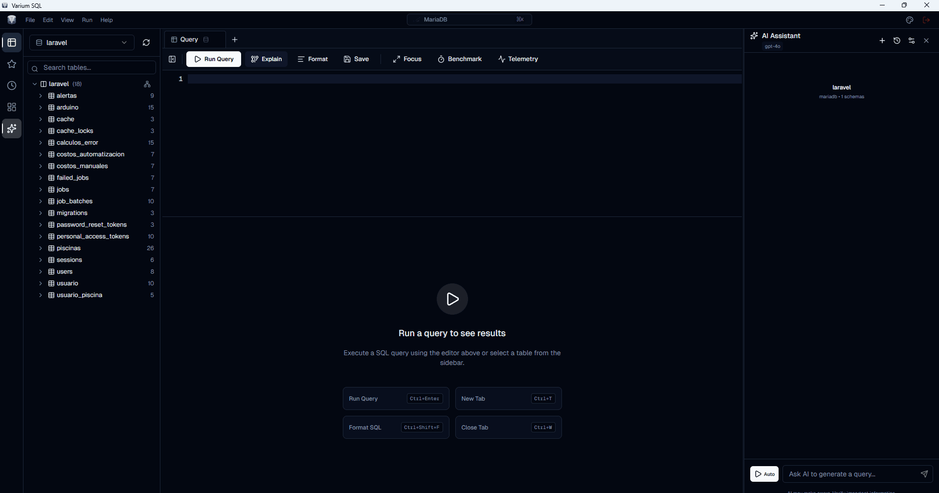 Varium Dark theme preview